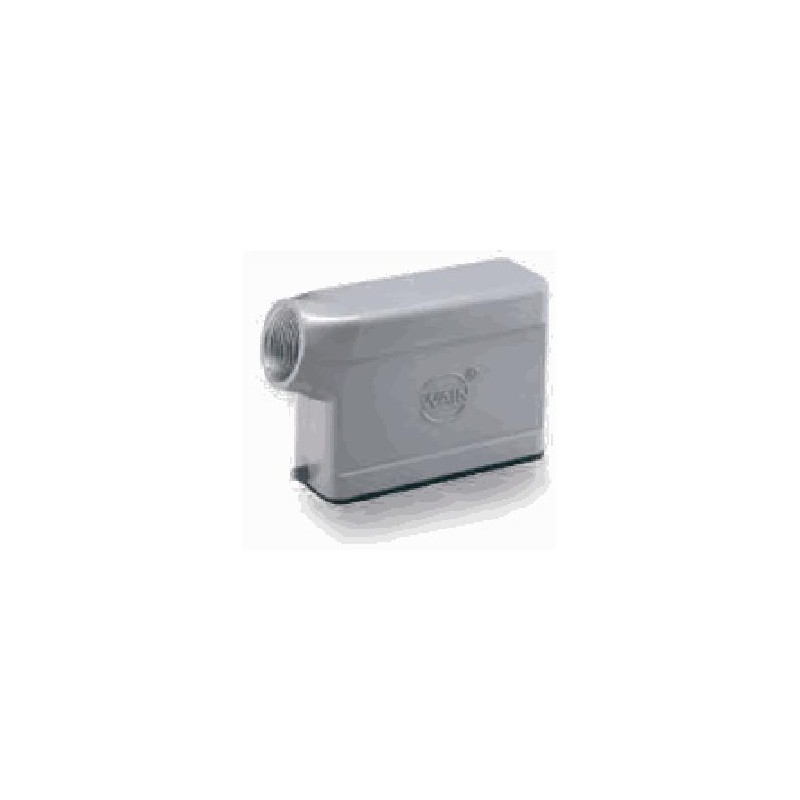 Capot 16A, Aluminium moulé sous pression, Alliage de zinc moulé, IP65, Sortie horizontale, M20